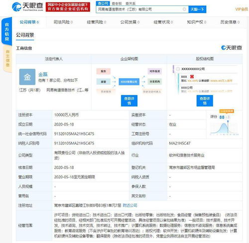 網易有道江蘇新公司成立，注冊資本1億發力軟件開發